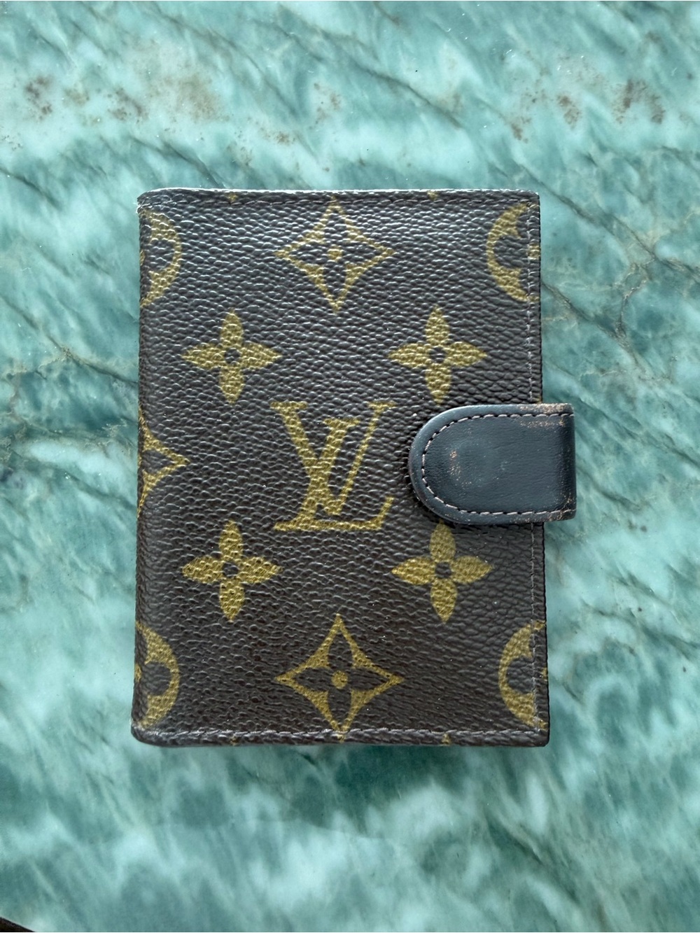 Louis Vuitton Monogram Canvas Card Holder in Brown and Gold
